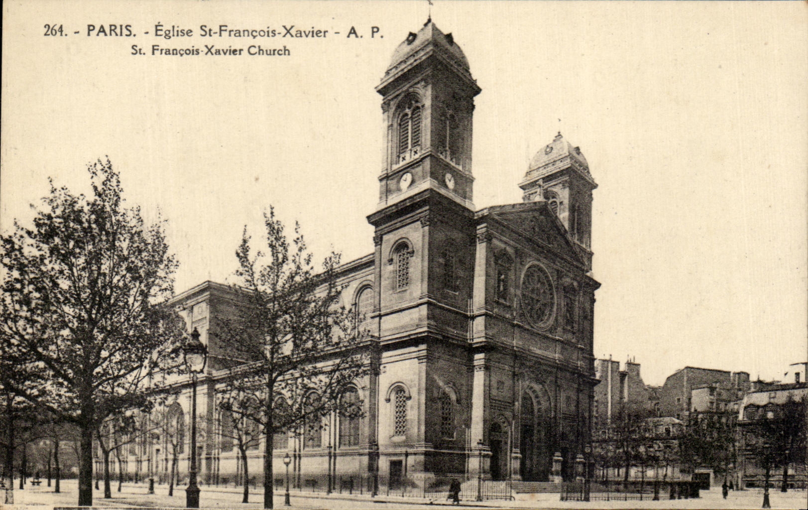 CPA Paris Eglise St Francois Xavier