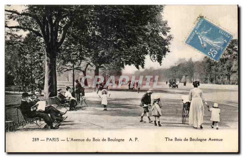 CPA Paris L'Avenue du Bois De Boulogne 