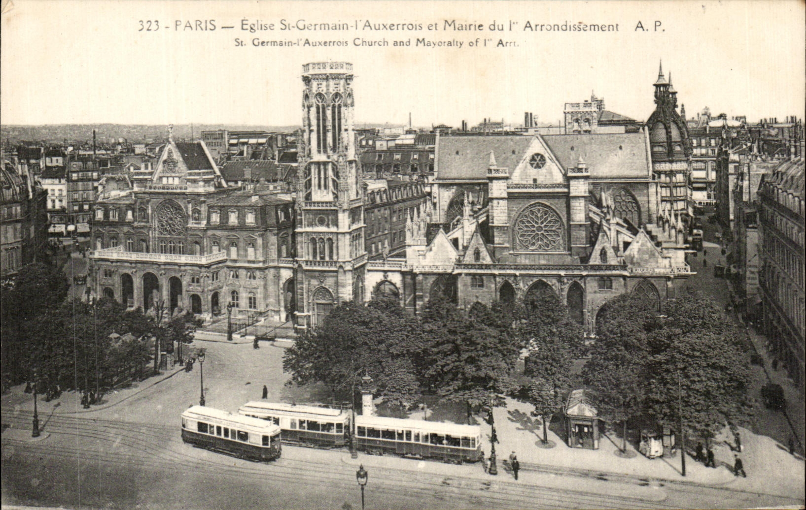 CPA Paris Eglise St Germain l'Auxerrois Et Mairie Du 1er
