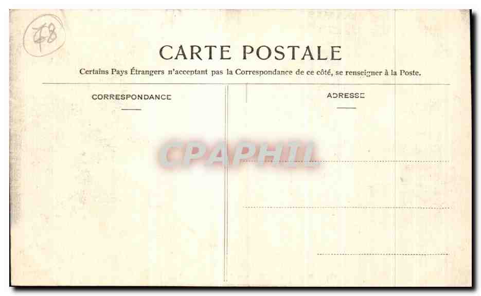 CPA Versailles Harneau De Trianon La Ferme — Rückseite