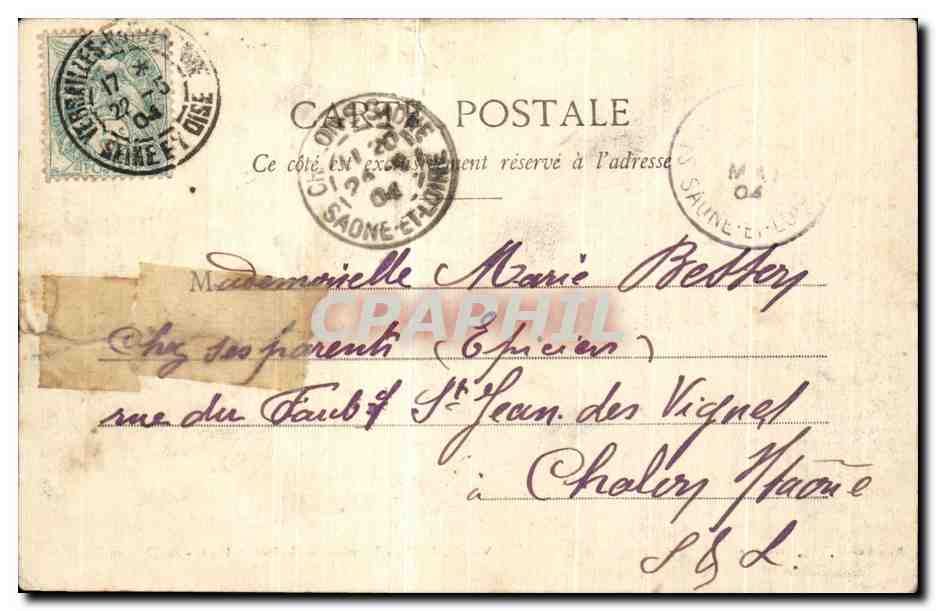 CPA Versailles Hameau De Marie Antoinette Pavillon De Musique — Verso