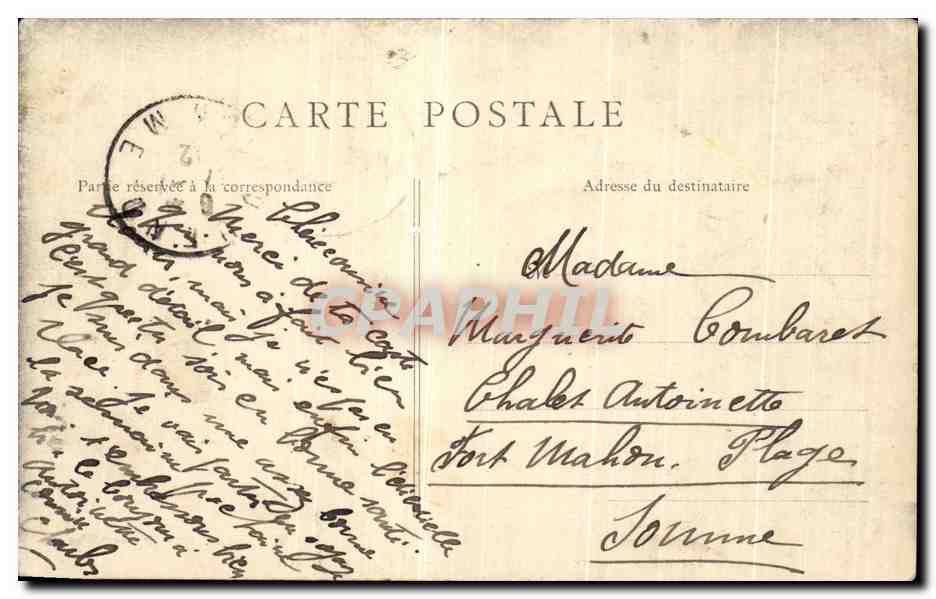 CPA Versailles Parc Du Petit Trianon Le Hameau De la Reine — Verso