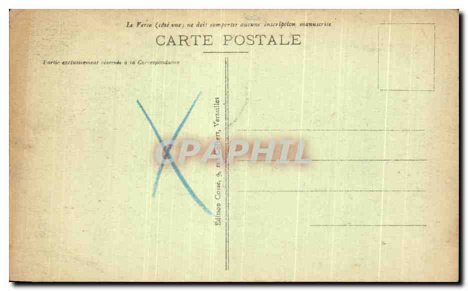 CPA Versailles Bassin De Latone Et Le Chateau  — Verso