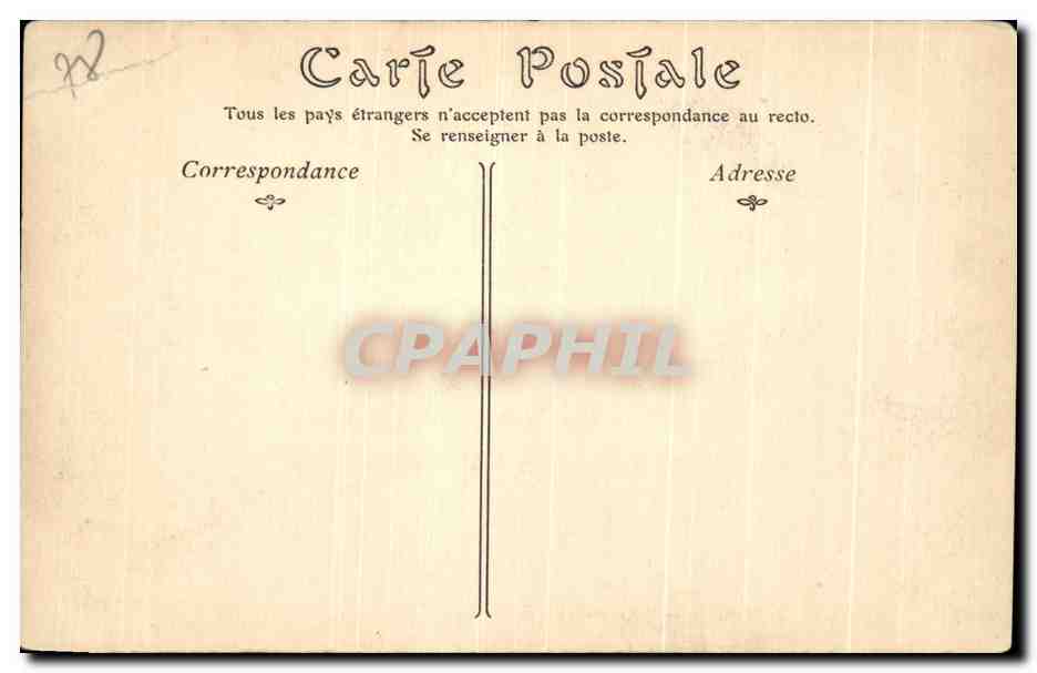 CPA Palais De Versailles La Galerie Des Batailles — Verso