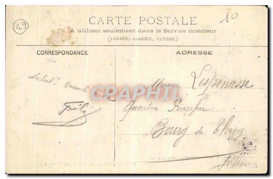 CPA Clermont Ferrand Vue Generale — Rückseite