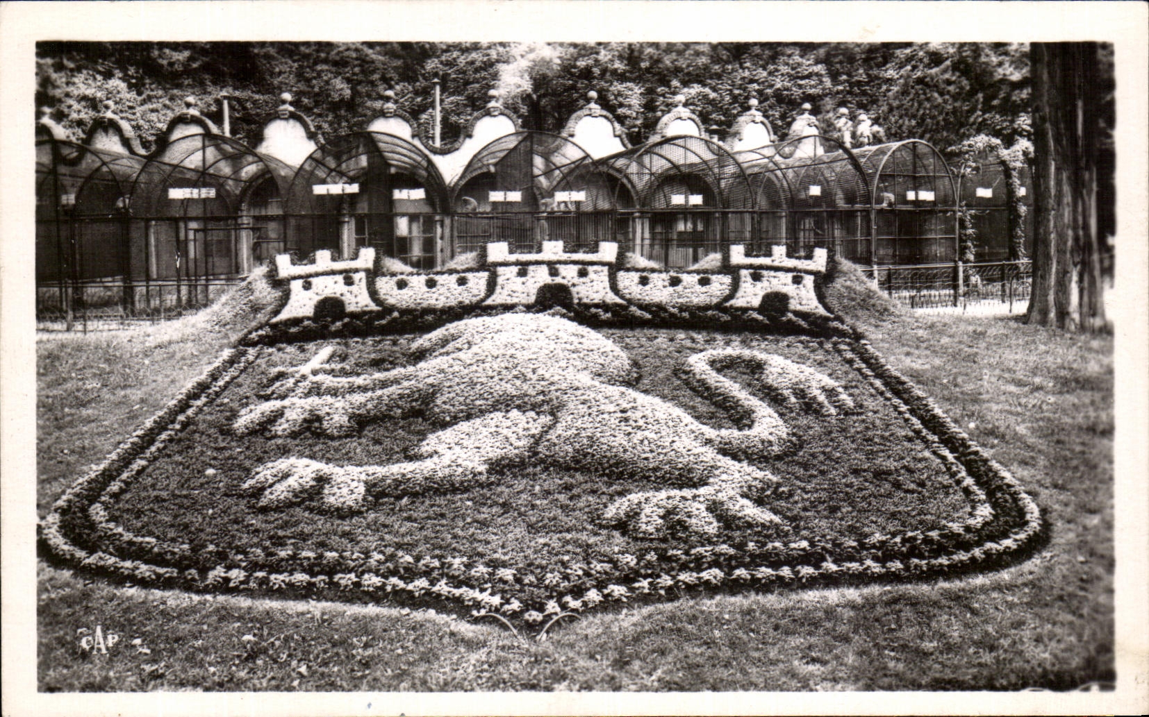 CPA Lyon Parc De La Tete d'Or La Lion Heraldique