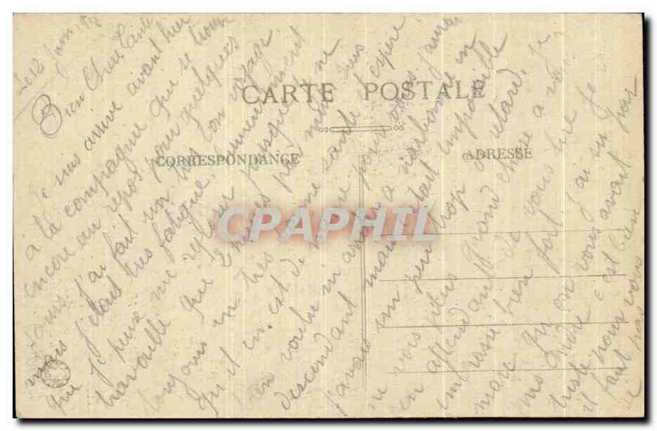 CPA Lyon Place De La Republique Monument Carnot — Verso