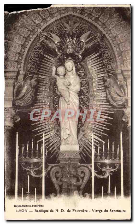 CPA Lyon Basilique De Fourviere Vierge Du Sanctuaire