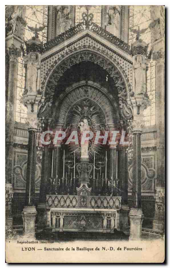 CPA Lyon Sanctuaire De La Basilique De Fourviere