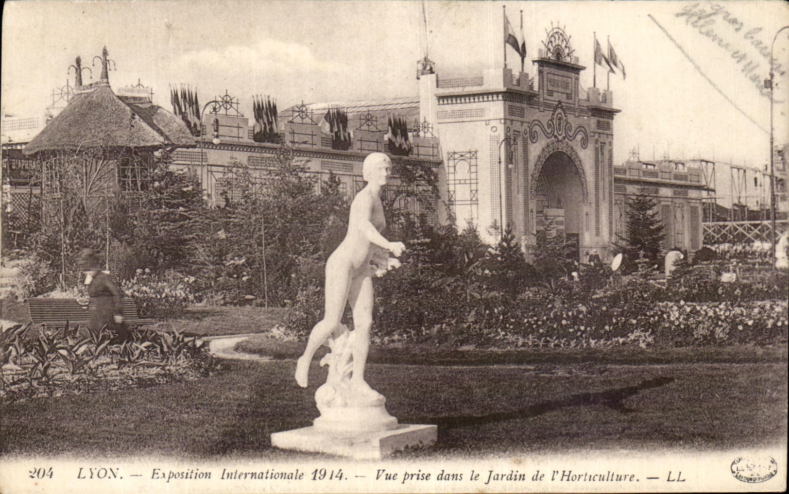 CPA Lyon Exposition Internationale 1914 Vue Prise Dans Le Jardin De l'Horticulture