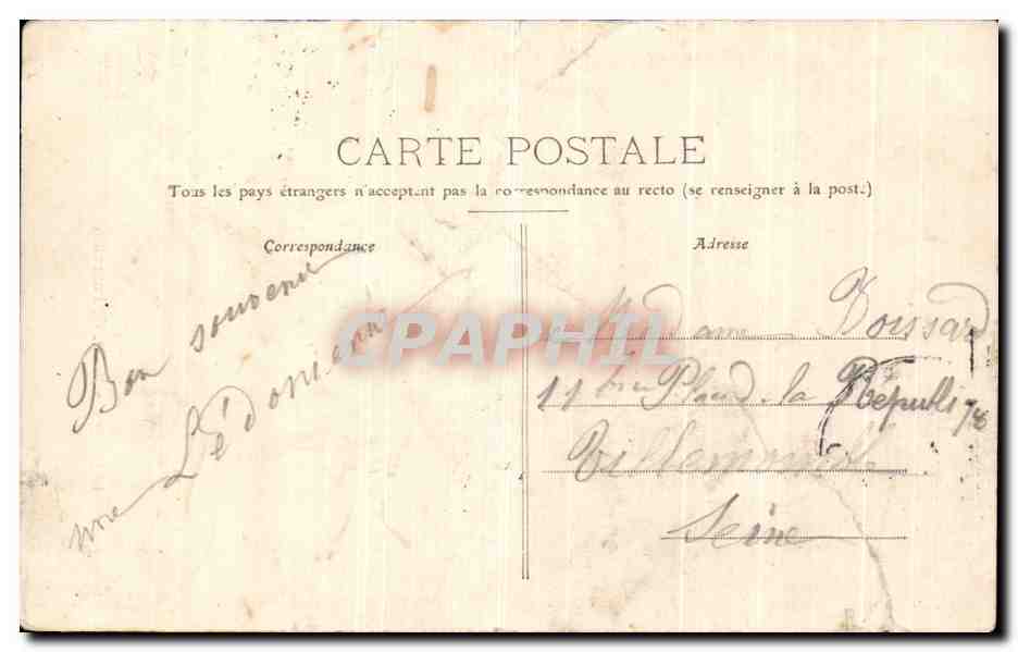 CPA Lyon ND De Fourviere — Verso