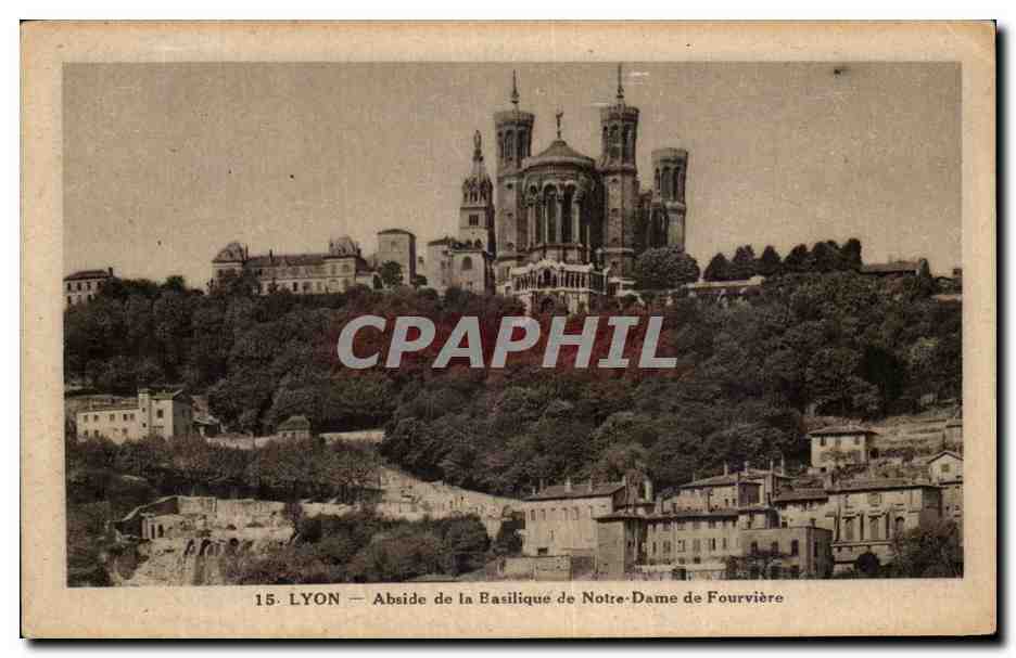 CPA Lyon Abside De La Basilique De Notre Dame De Fourviere