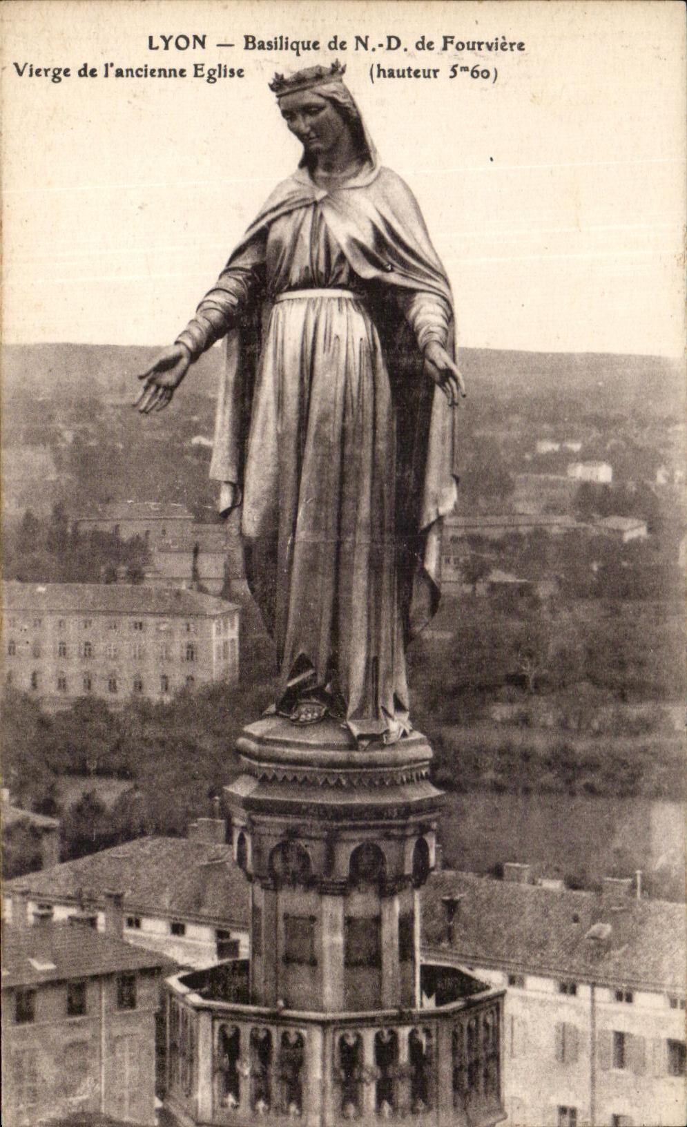 CPA Lyon Basilique De Fourviere Vierge De L'Ancienne Eglise