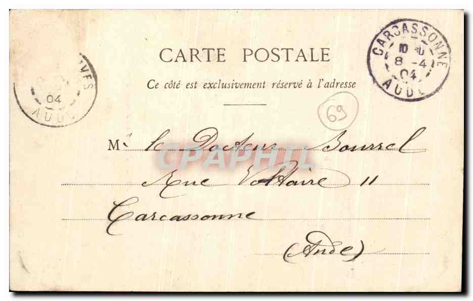 CPA Lyon Eglise de Fourviere — Verso
