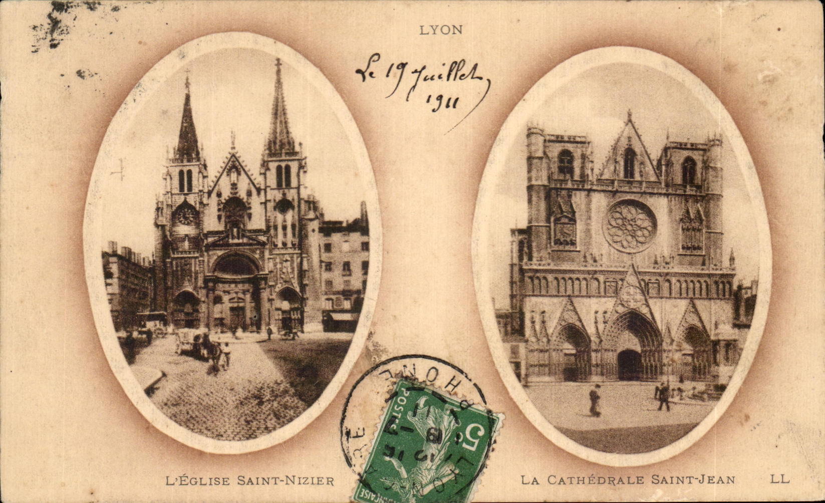 Lyon — Église Saint-Nizier et Cathédrale Saint-Jean — LL