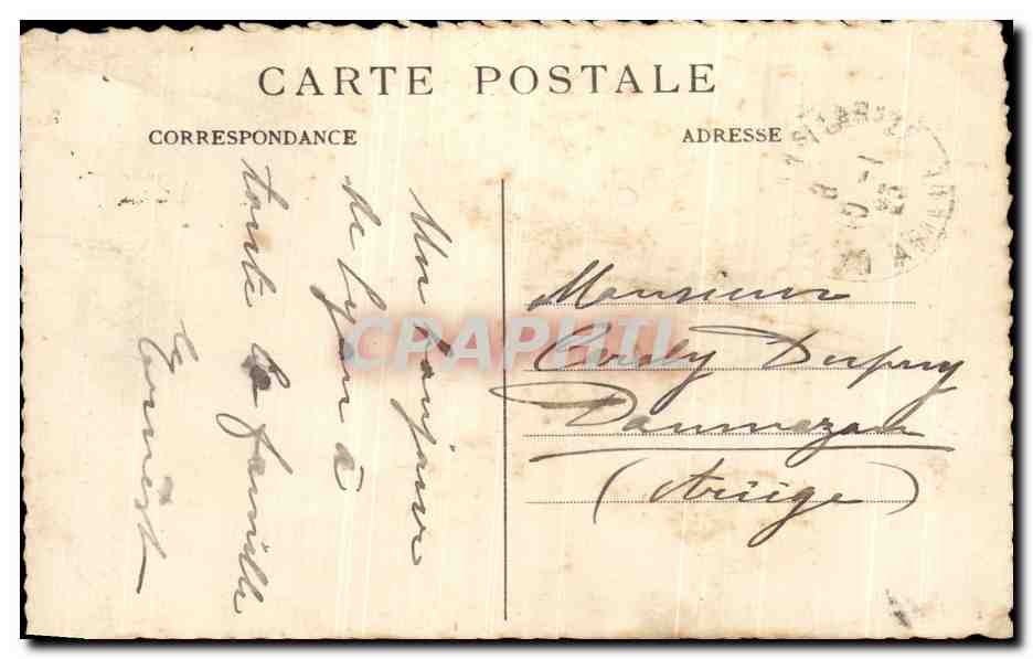 LYON — Place Carnot, Gare de Perrache et Hôtel Terminus — E.R. — Éditeur E.R. — Verso