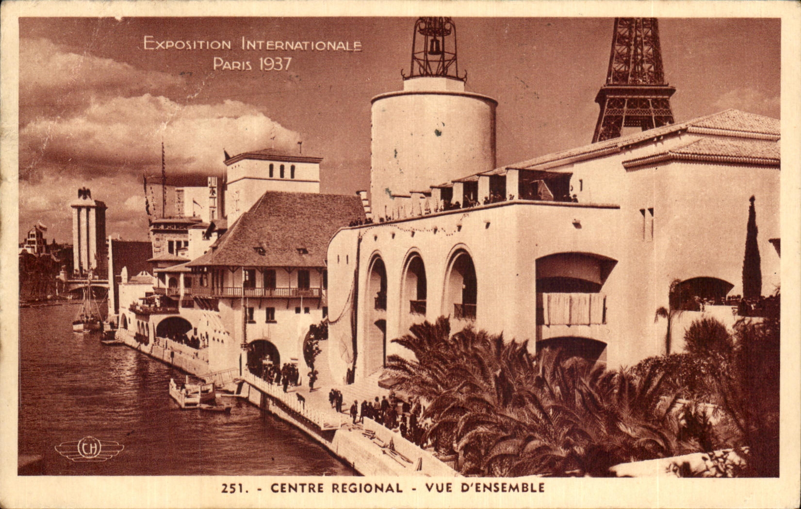 CPA Exposition Internationale Paris Centre Regional Vue Ensemble Paris Exposition internationale paris 1937 Tour Eiffel