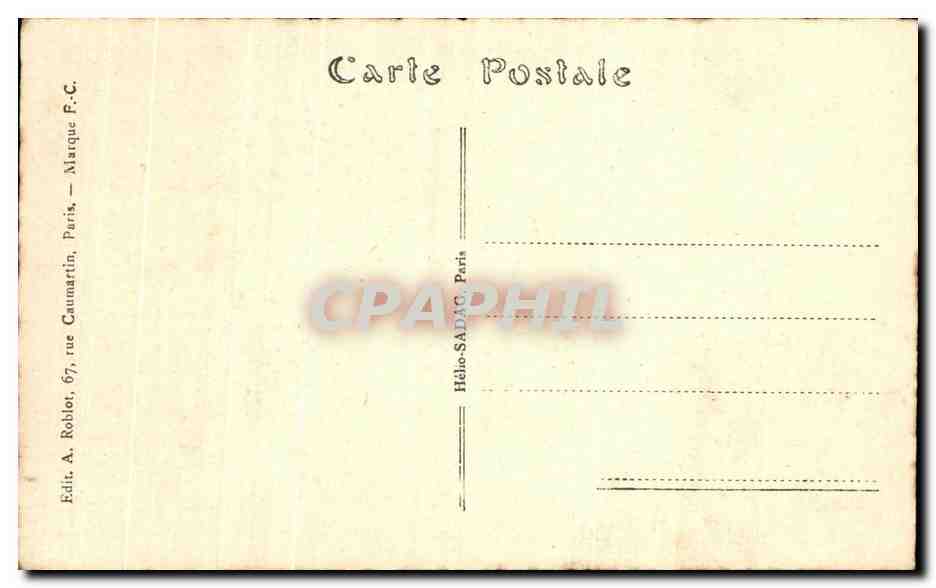 S.A. Albert Ier — Discours du Roi, 4 août 1914 — Héloïse-SADAC, Paris — Verso
