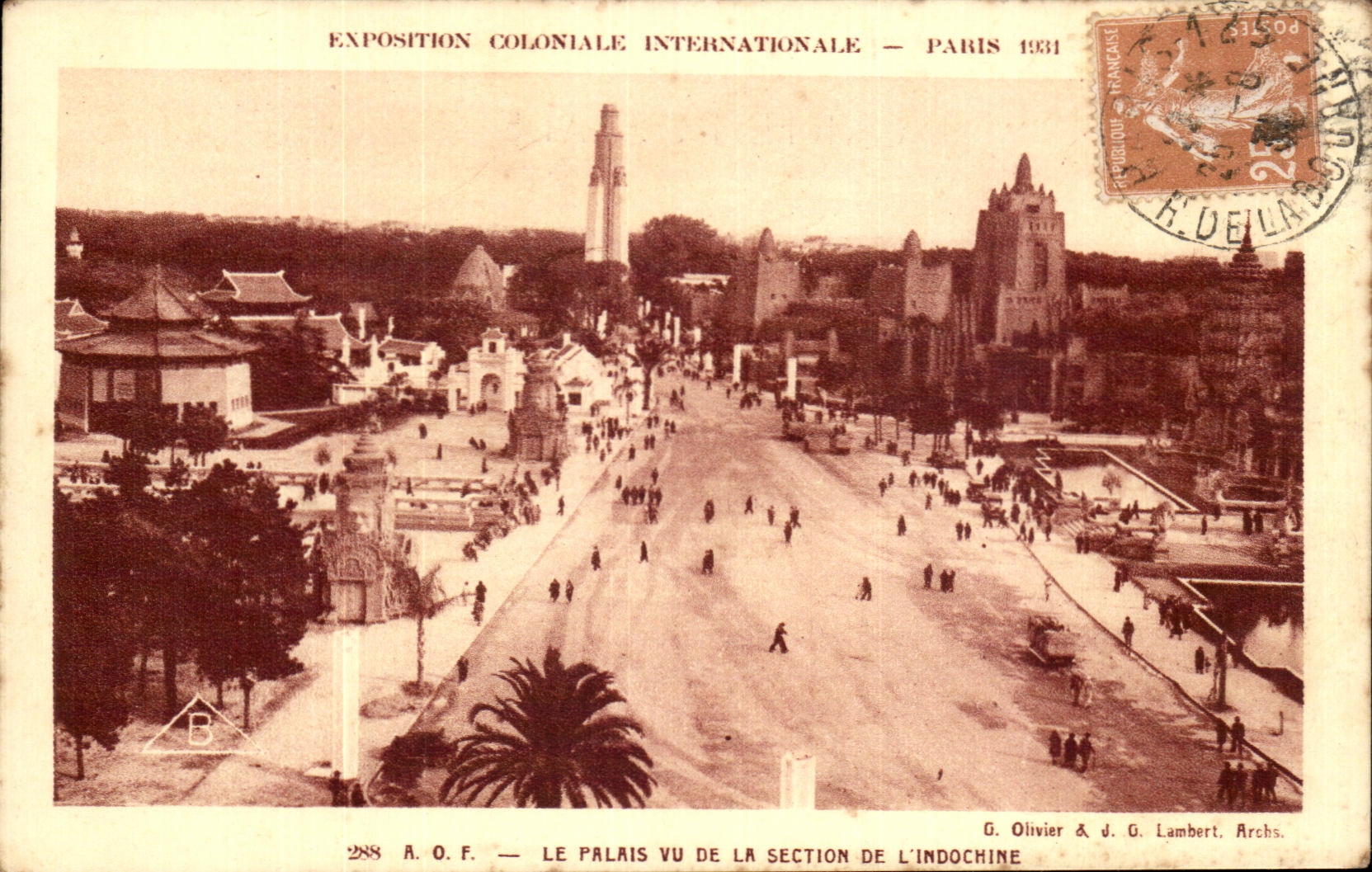CPA Exposition Coloniale Internationale Paris 1931 Le Palais Vu De La Section de l'Indochine