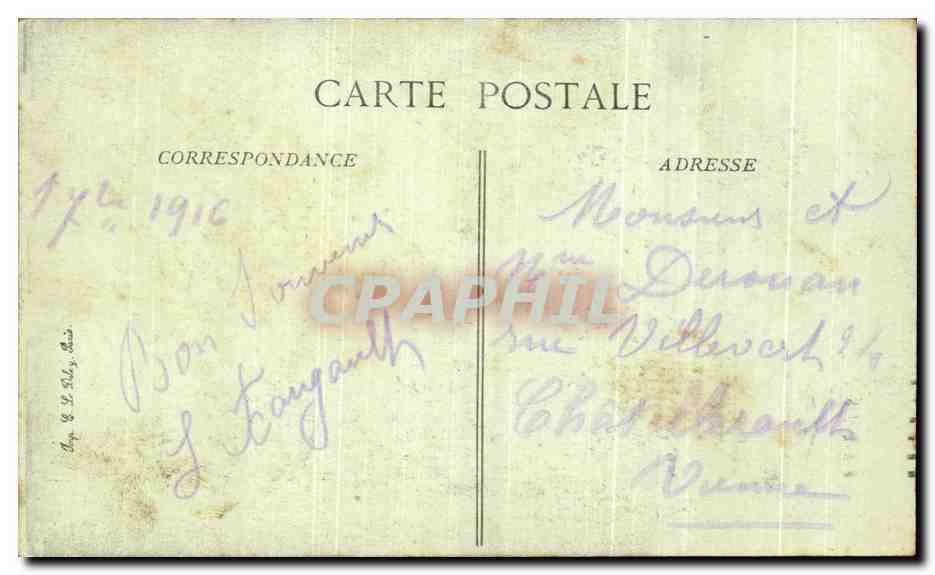 CPA Paris Le Sacre Coeur et le Funiculaire de Montmartre — Rückseite