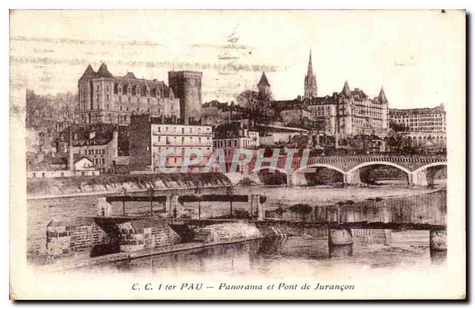 Pau — Panorama und Brücke von Jurançon — C.C. 1 ter