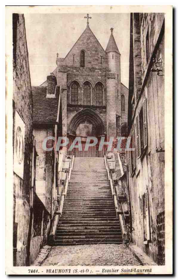 CPA Beaumont Esealier Saint Laurent