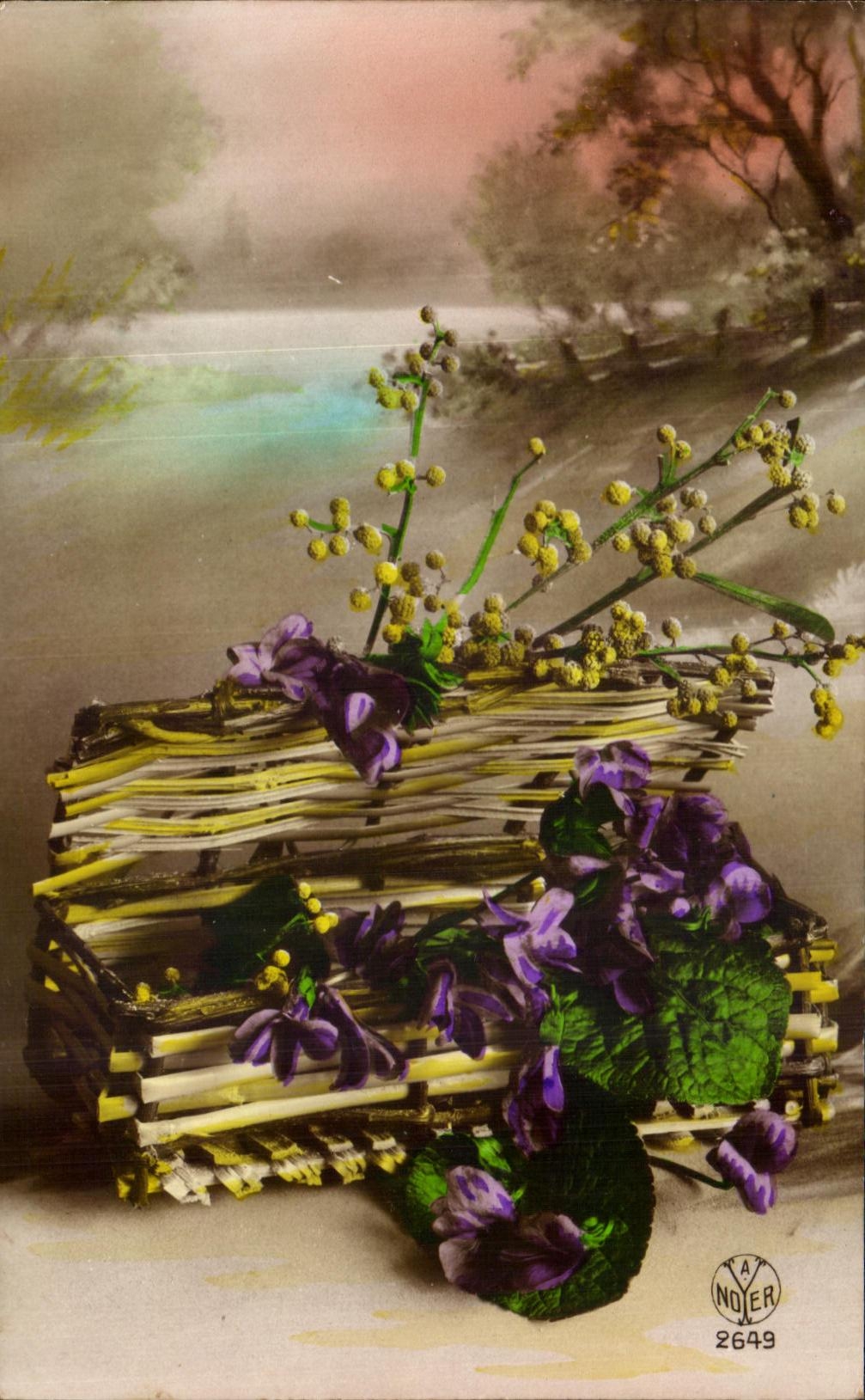 CPA Fantaisie Fleurs