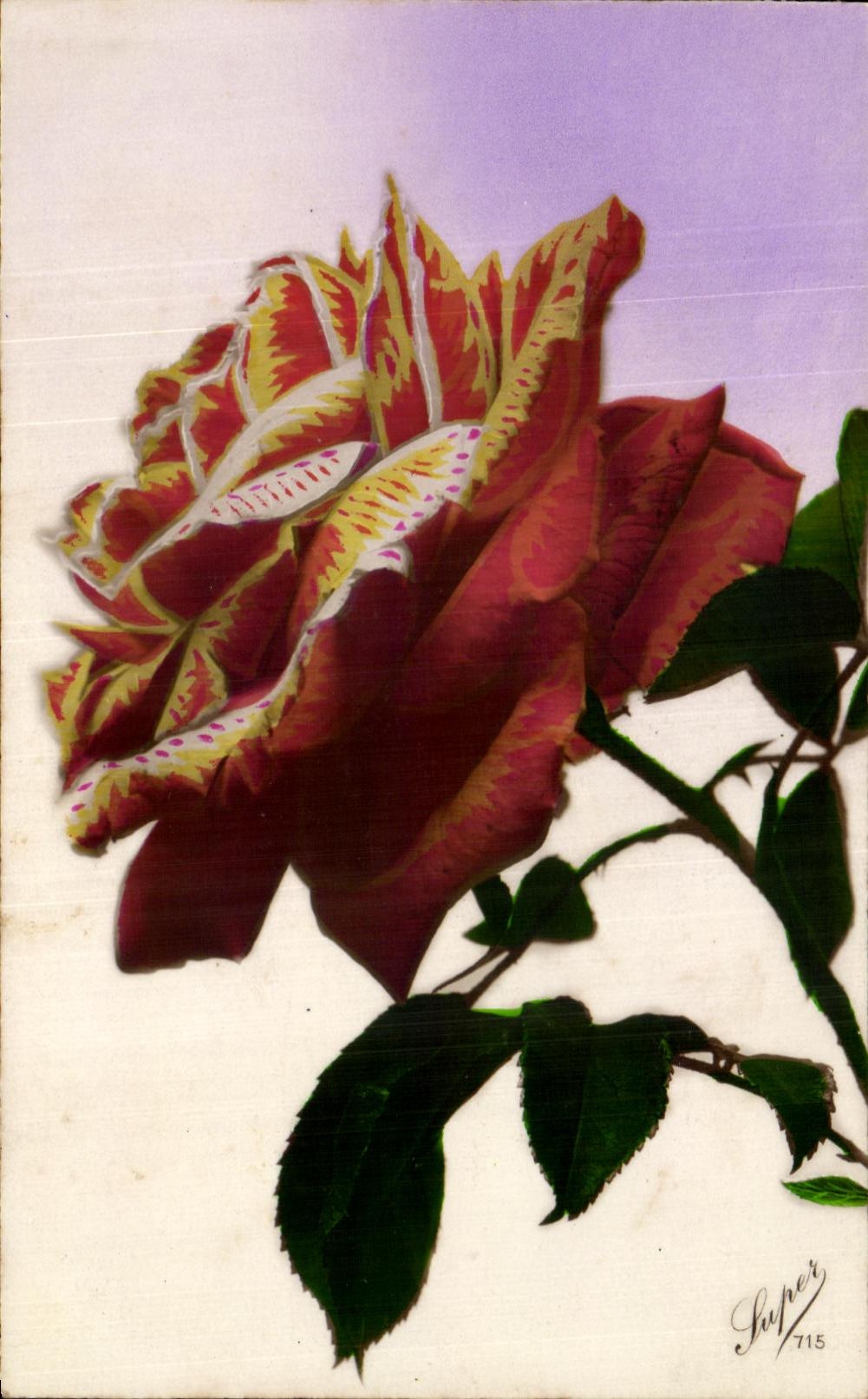 CPA Fantaisie Fleurs