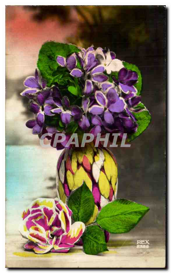 CPA Fantaisie Fleurs