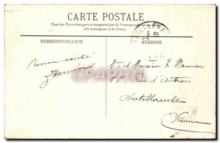 Palazzo di Fontainebleau — Antica Camera di Anna d'Asburgo — Léon Léon — Verso