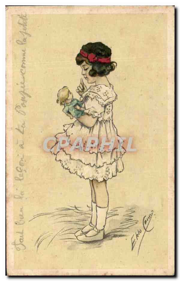 CPA Enfant Poupee