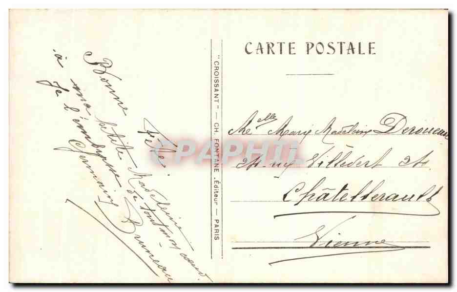 CPA Fantaisie Enfant — Rückseite