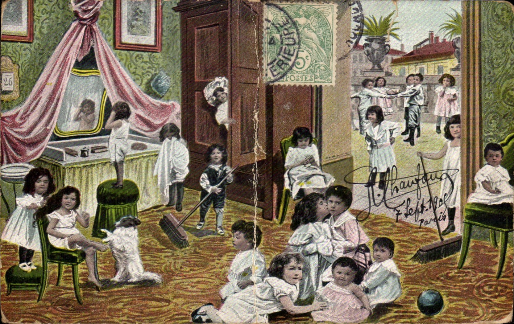 CPA Fantaisie Enfants