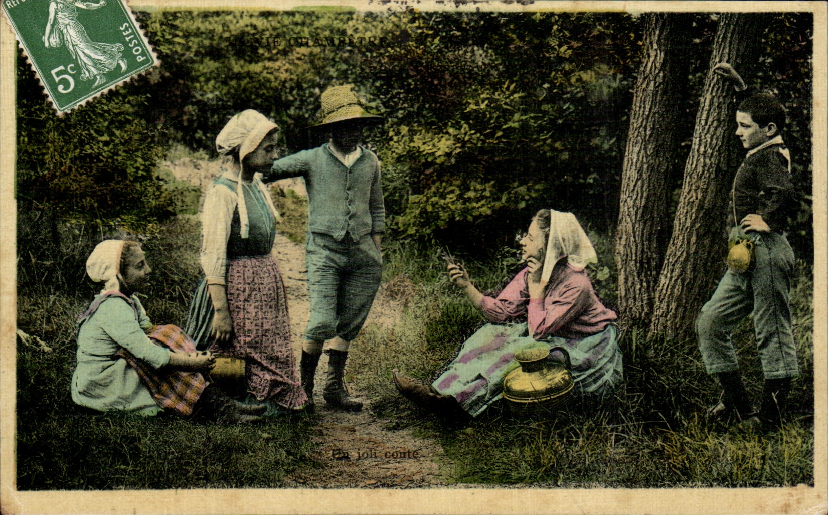 CPA Folklore Enfants Costumes 