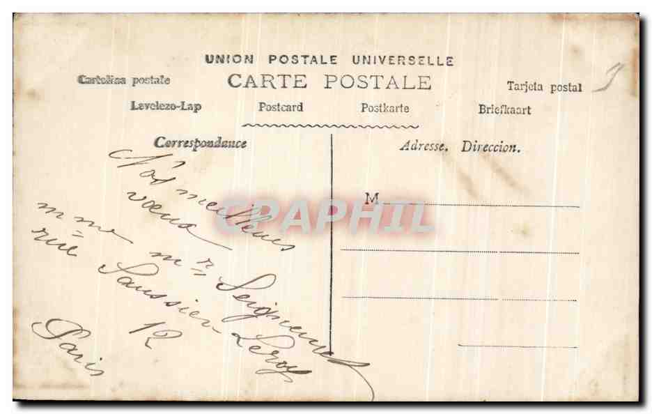 CPA Fantaisie Femme religieuse — Rückseite
