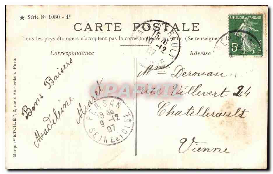 CPA Fantaisie Enfant Mariage  — Rückseite