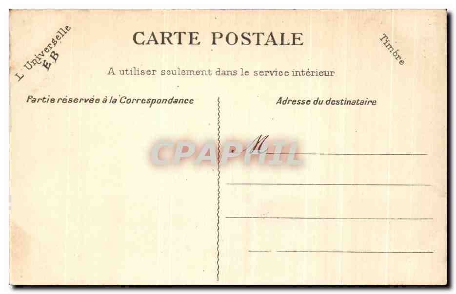 CPA Personnages aux pieds de remparts — Rückseite