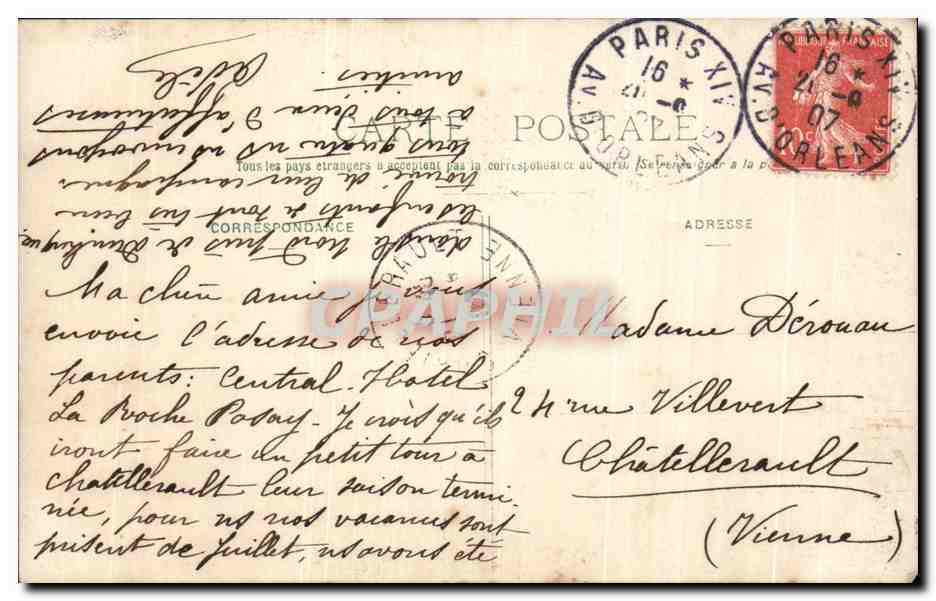 CPA Fantaisie Enfants — Verso
