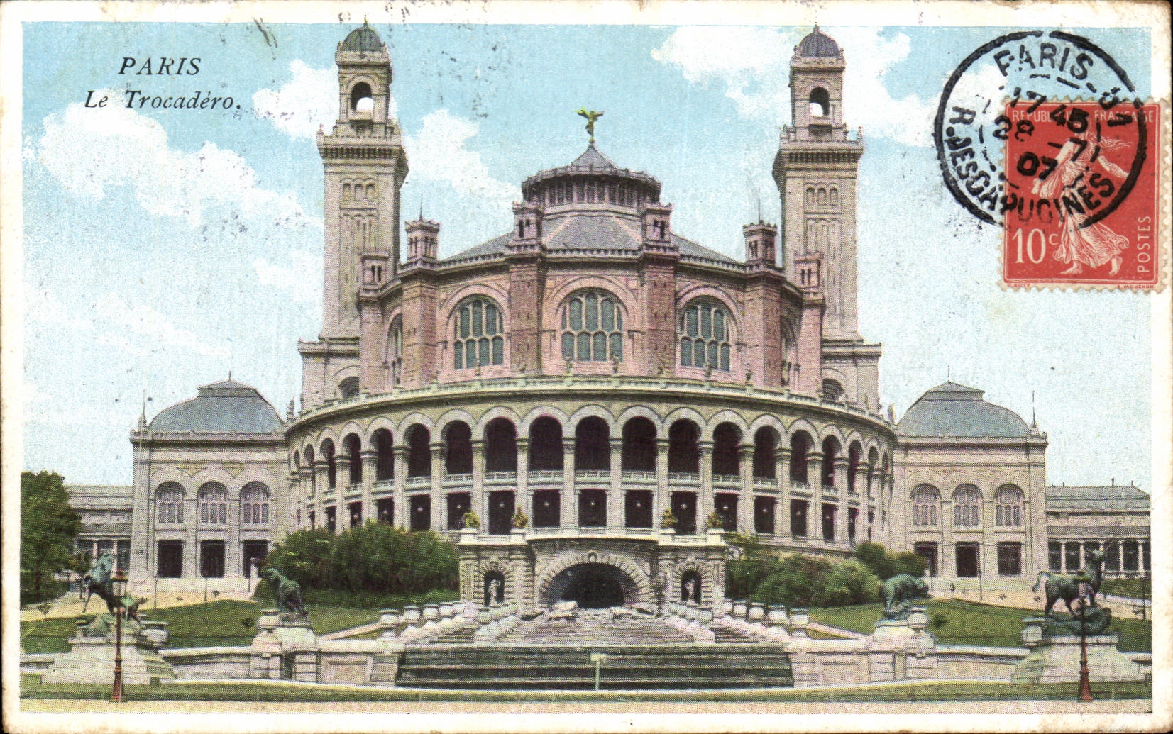 CPA Paris Le Trocadero