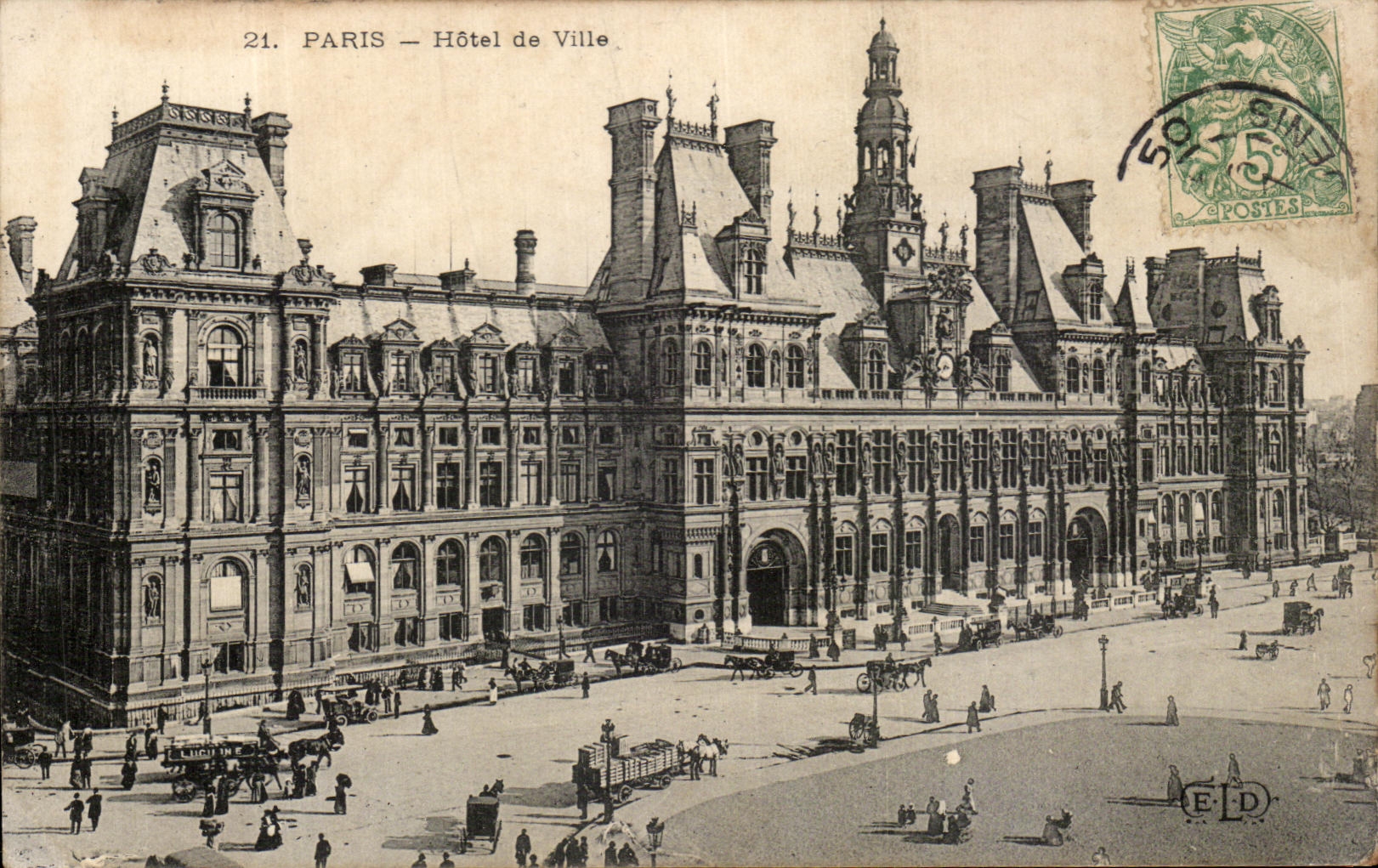 CPA Paris Hotel De Ville