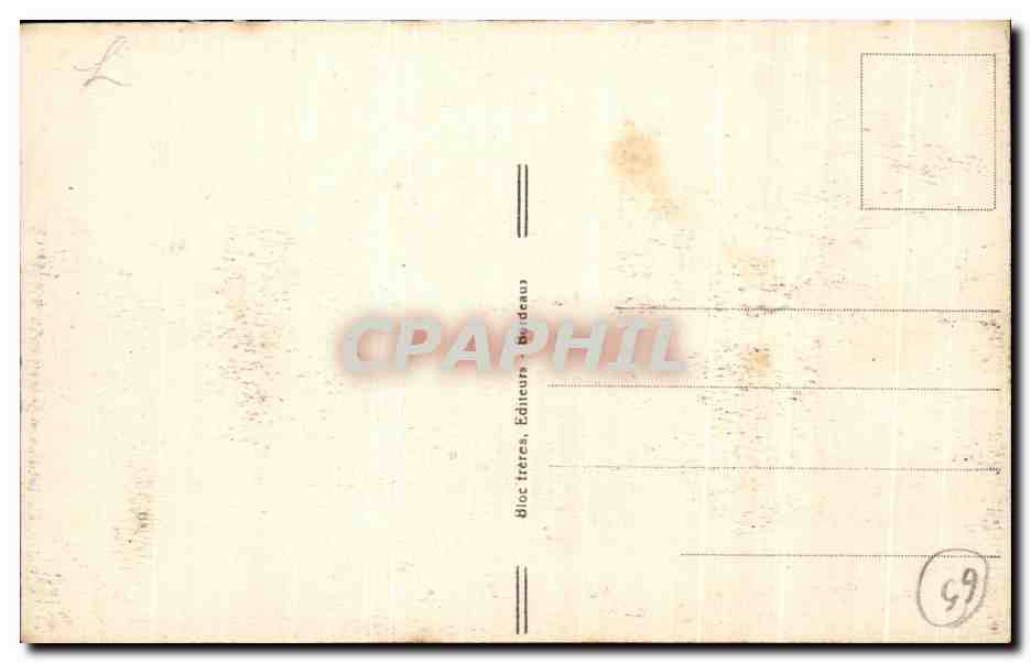 CPA Luz Vue generale et Vallee de Bareges — Verso