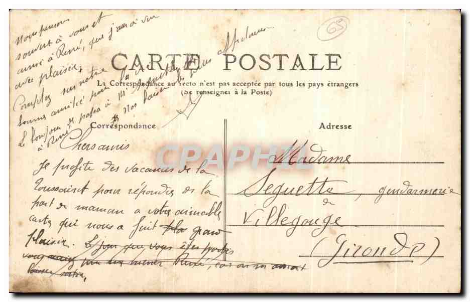 CPA Luz Saint Sauveur Pont Napoleon — Verso