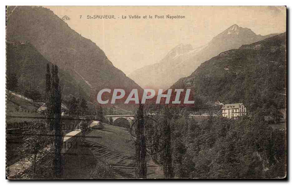 CPA Saint Sauveur Le Vallee et le Pont Napoleon
