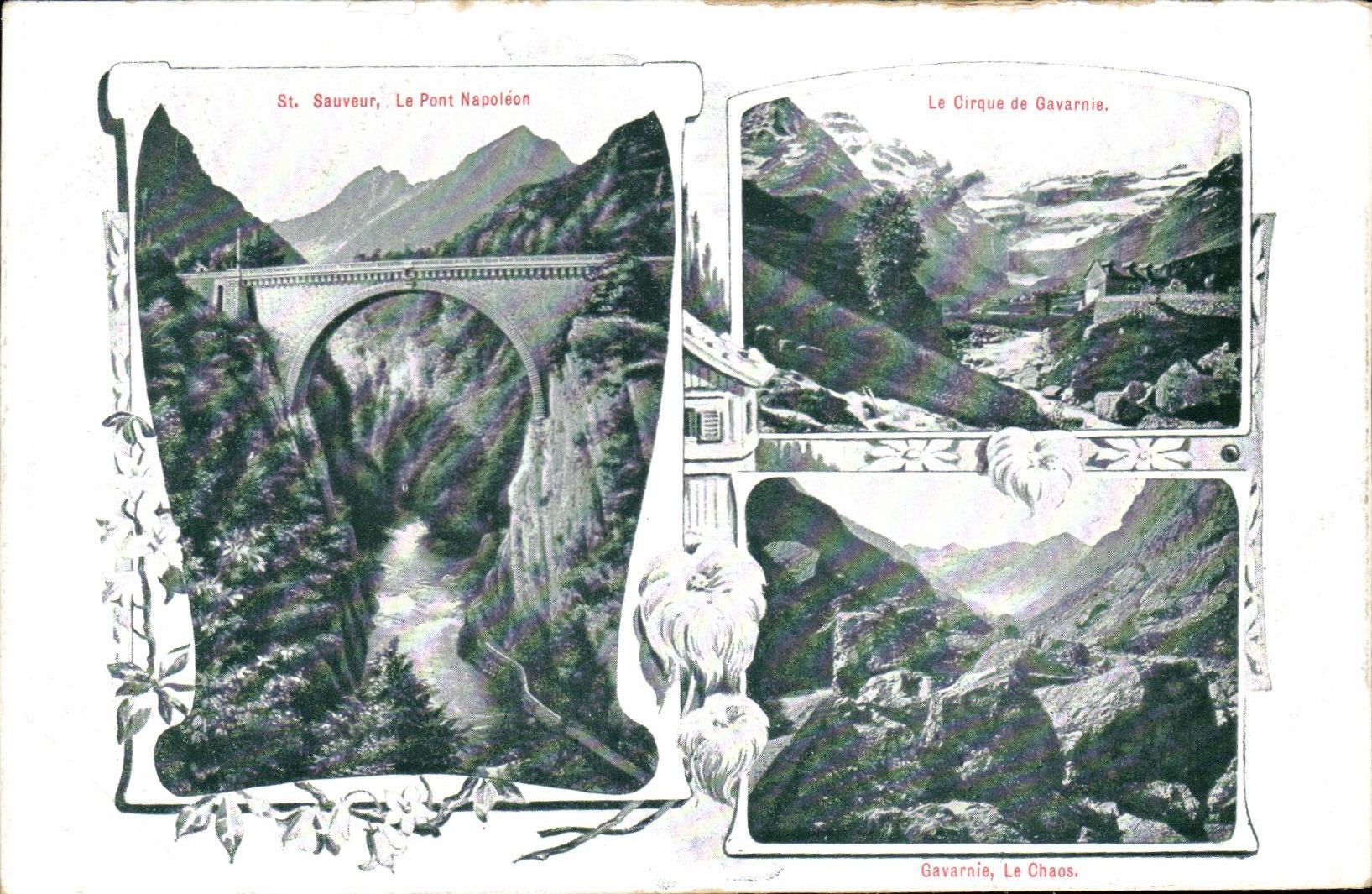 CPA Sauveur Le Pont Napoleon Le Cirque et Gavarnie