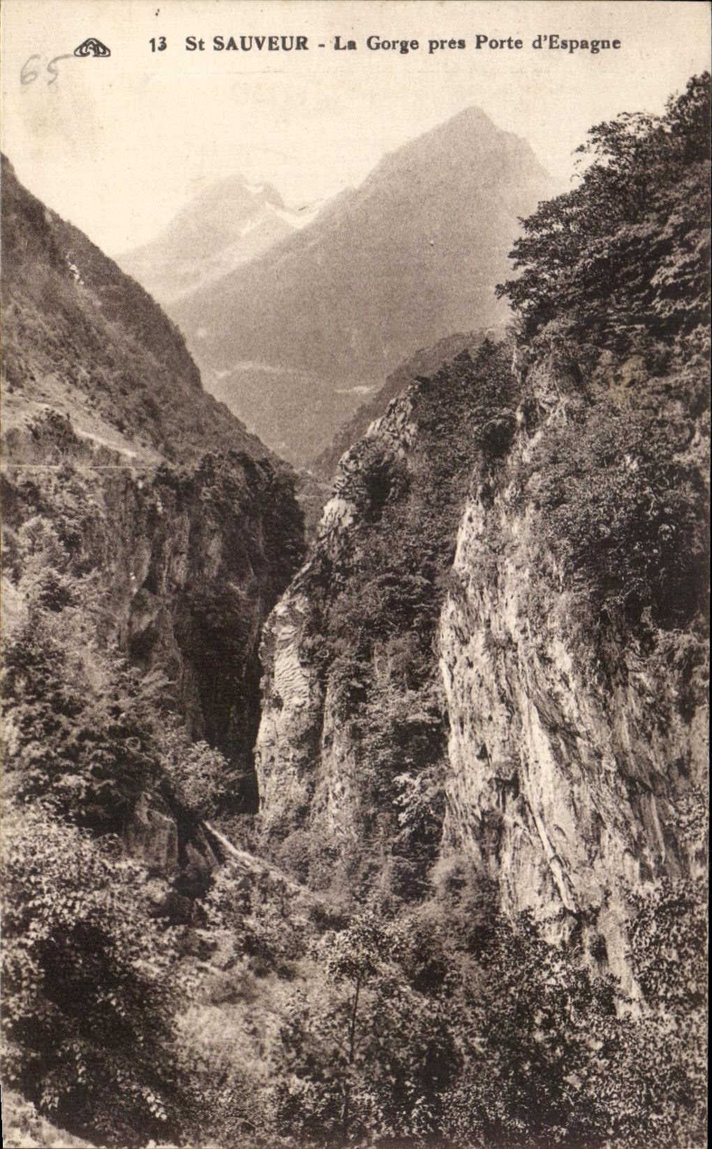 CPA St Sauveur la Gorge pres Porte d'Espagne