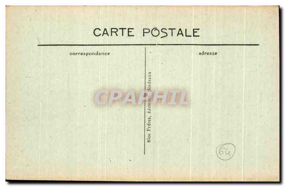 CPA Blarritz Cote Basque le Rocher de la Vierge Coucher de Soleil — Verso