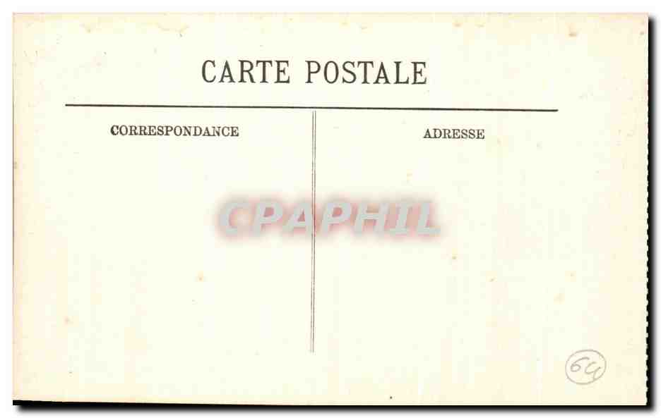 CPA Biarritz La Rocher de la vierge et le Rocher perce — Verso