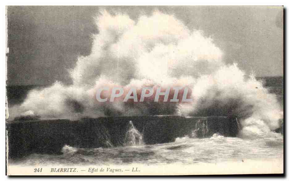 CPA Biarritz Effet de Vagues