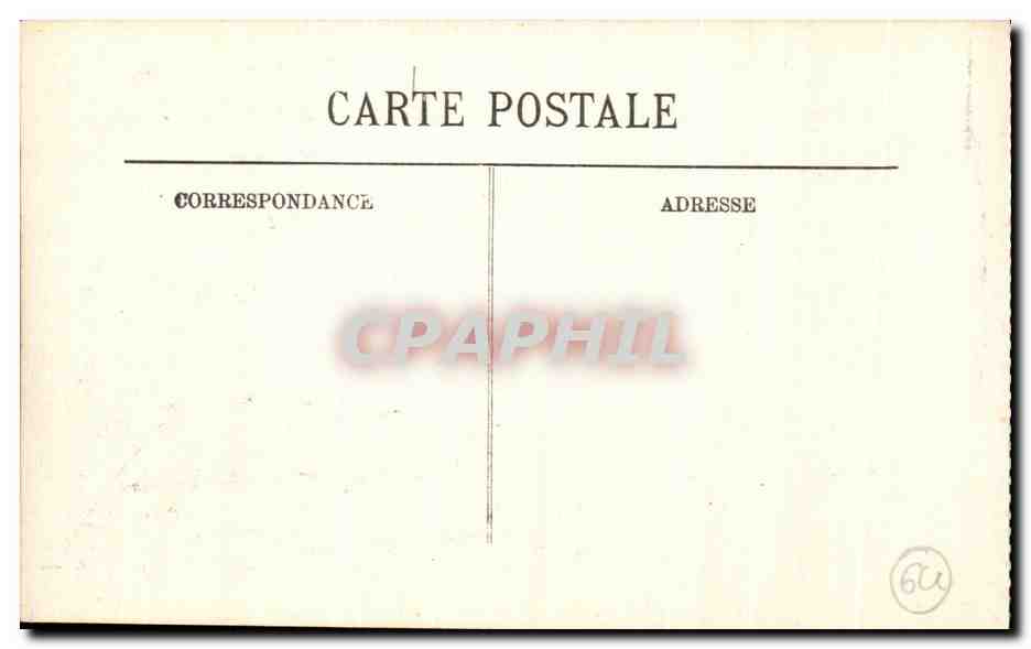CPA Biarritz Le Rocher de la Vierge — Verso
