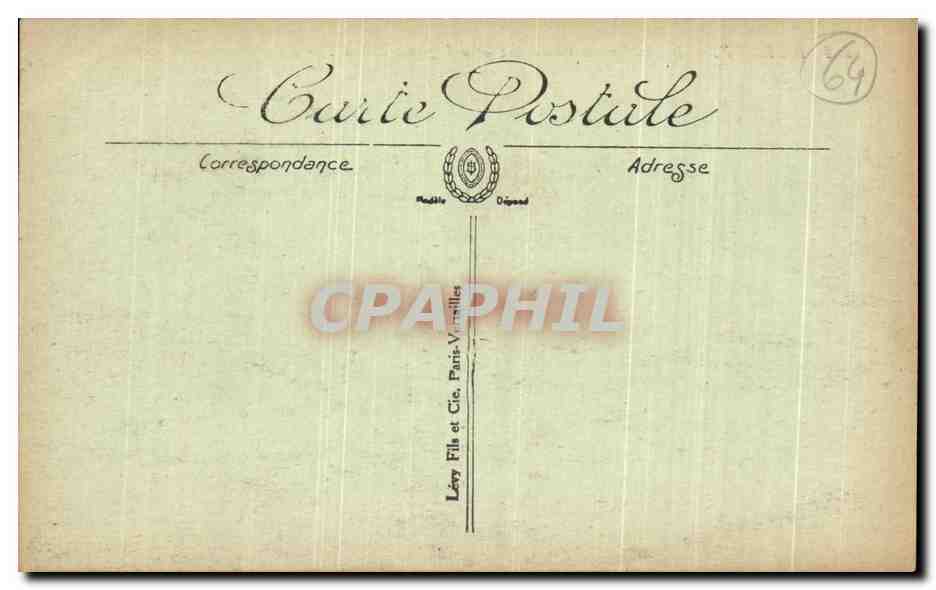 CPA Biarritz Les Rochere De Gamarritz Et La Loge Du Theatre — Verso